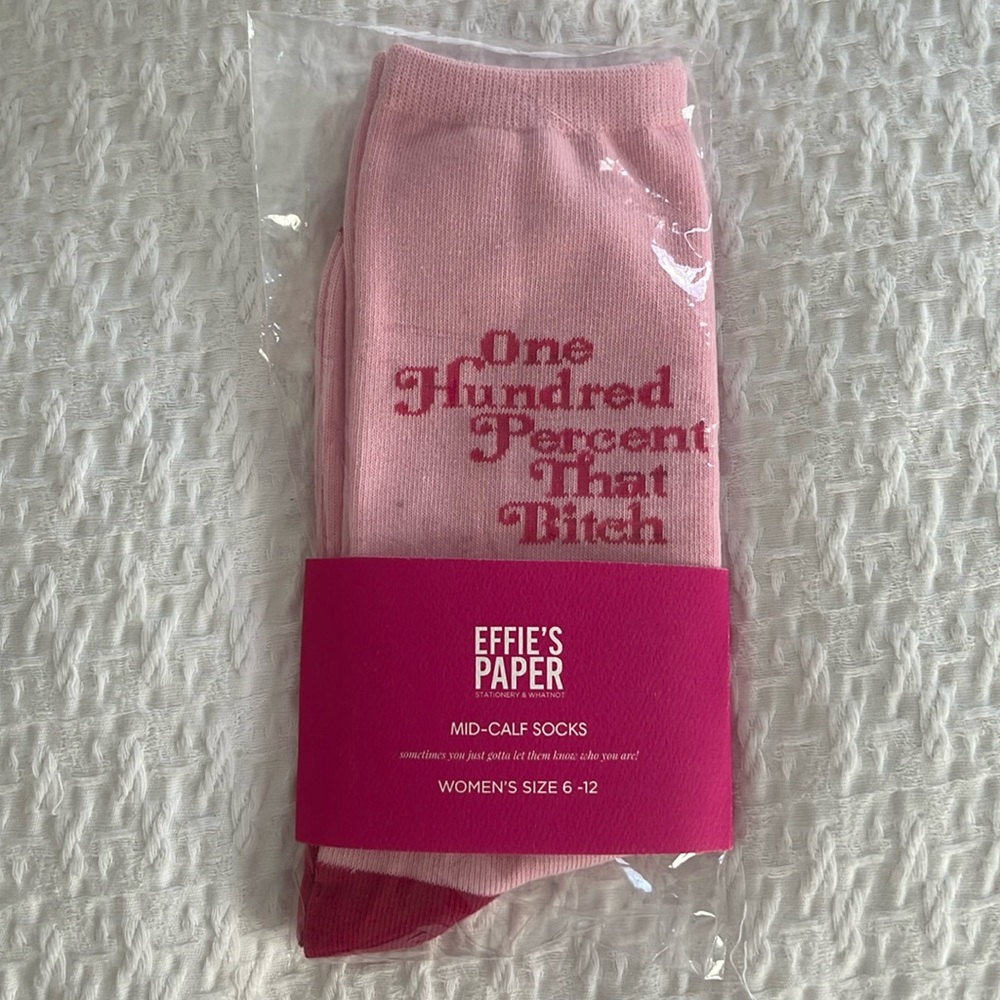 NWT. 100% That $@&? socks.  Great gift !